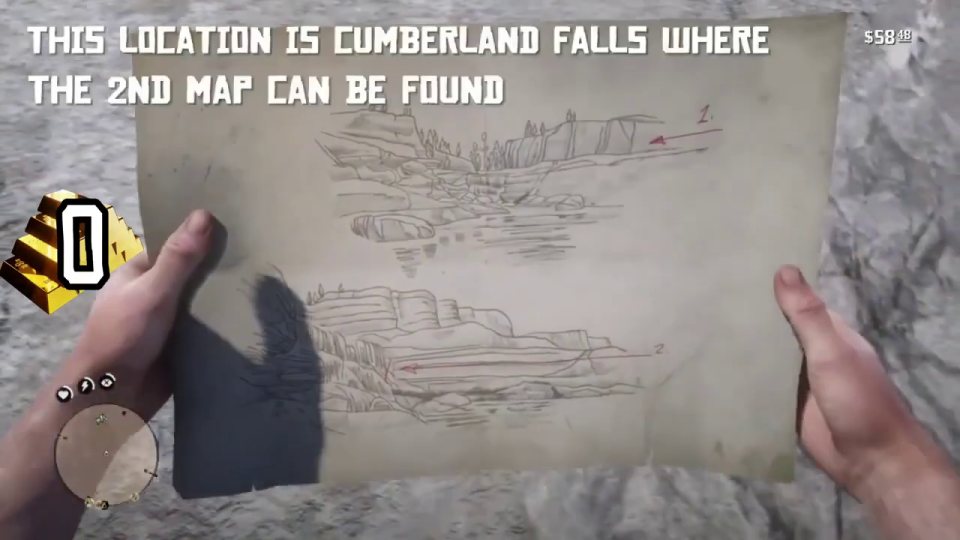 Second map at Cumberland Falls
