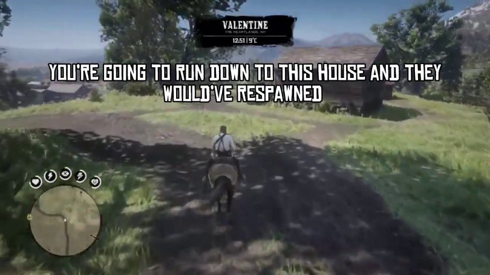 Run to the house to respawn them