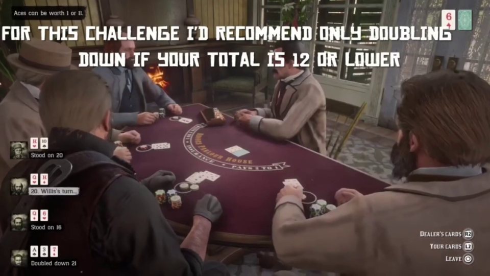 Gambler 2: Blackjack double downs