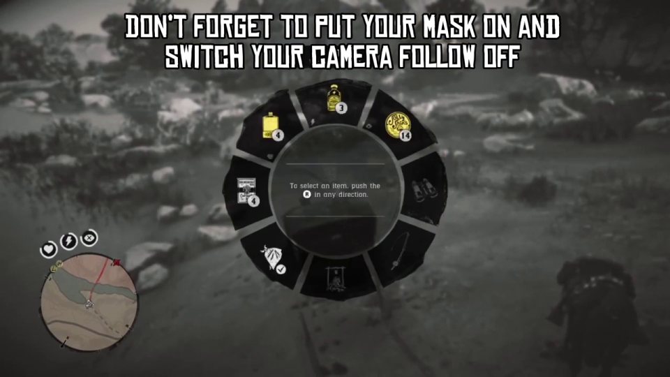 Mask on, camera follow off, stay off the road