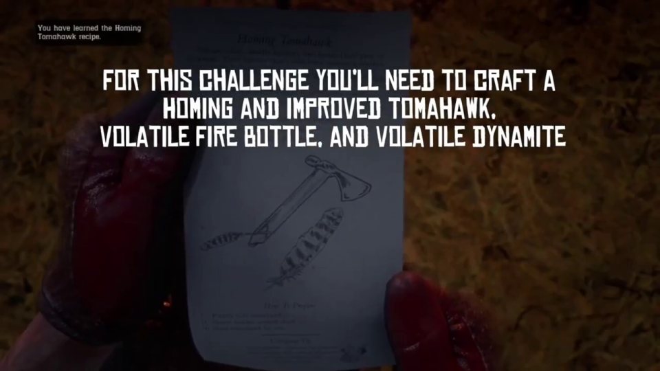 Survivalist 8: craft the improved tomahawk and volatile dynamite