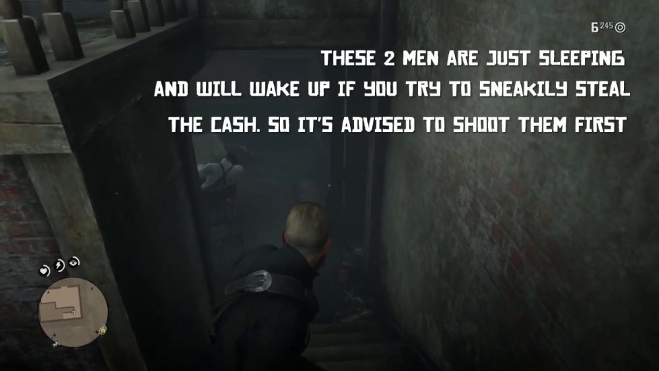Shoot the two sleeping men first
