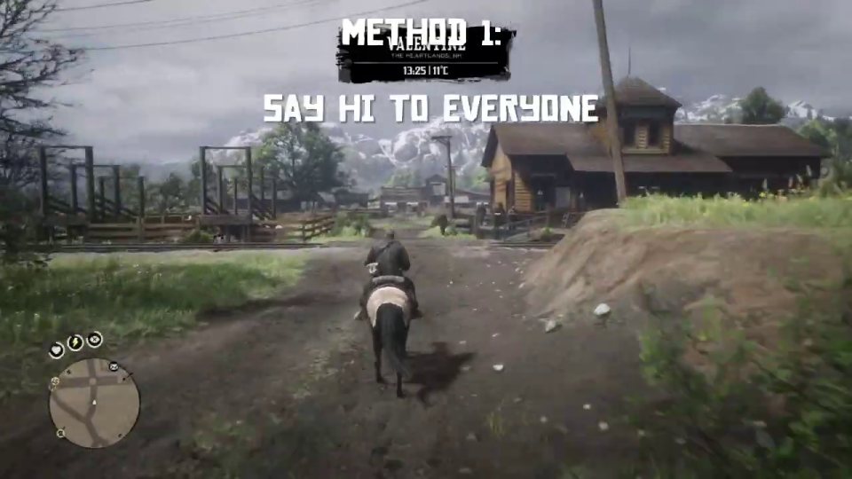 Method 1: ride into Valentine