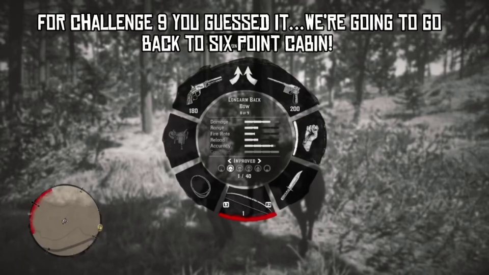 Weapons Expert 9: bow stealth at Six Point Cabin