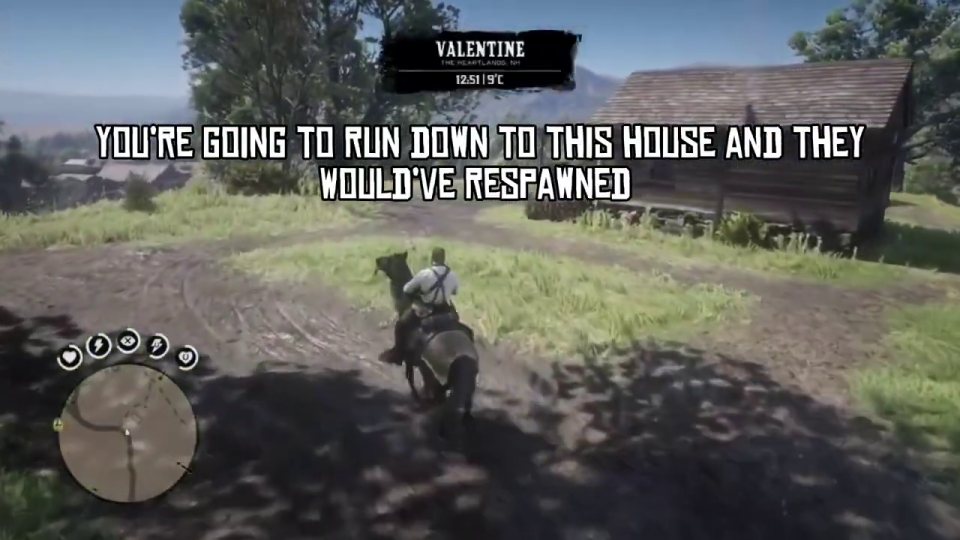 Run to the house to respawn them