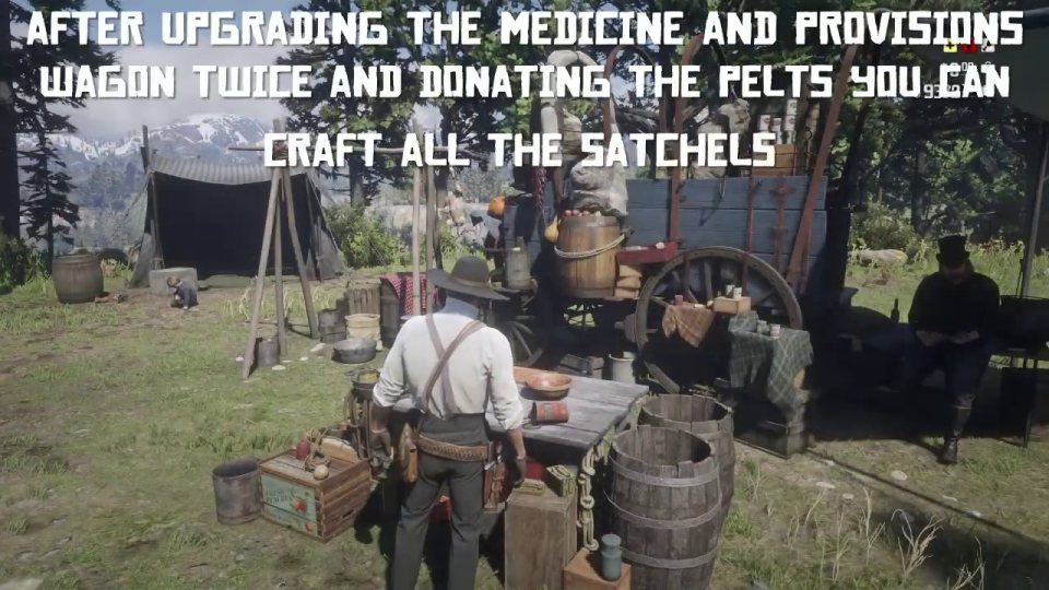 Craft every satchel, then Legend of the East